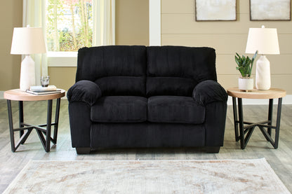 Ocala Furniture Outlet - Ashley Furniture - SimpleJoy Living Room - Loveseat / Onyx - 2420435