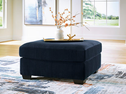 Ocala Furniture Outlet - Ashley Furniture - SimpleJoy Living Room - Oversized Accent Ottoman / Navy - 2420508