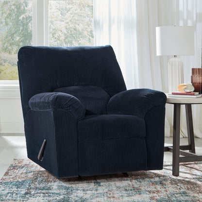 Ocala Furniture Outlet - Ashley Furniture - SimpleJoy Living Room - Rocker Recliner / Navy - 2420525