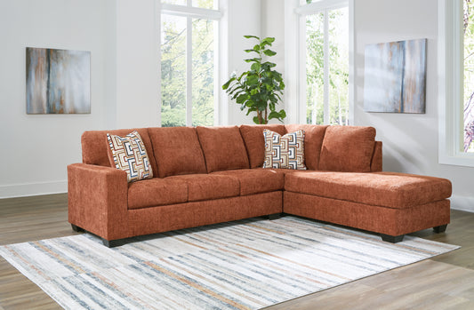 Ocala Furniture Outlet - Ashley Furniture - Aviemore Sectional - RAF 2-Piece Sectional with Chaise / Ink - 24303S1