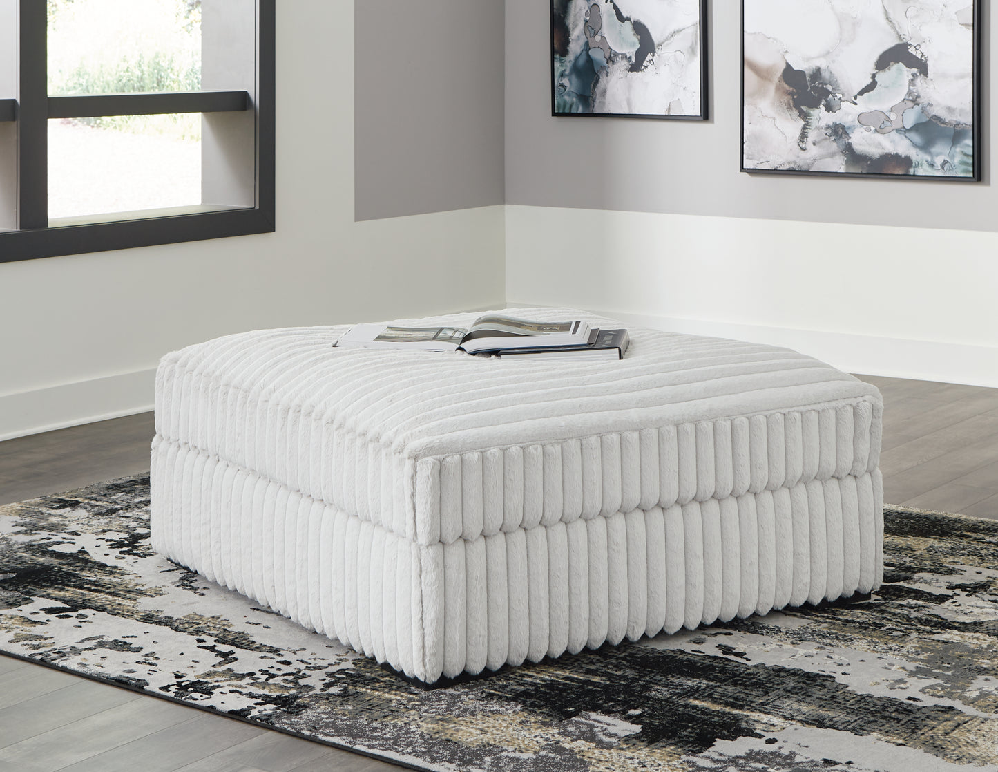 Ocala Furniture Outlet - Ashley Furniture - Stupendous Living Room - Oversized Accent Ottoman / Alloy - 2590308