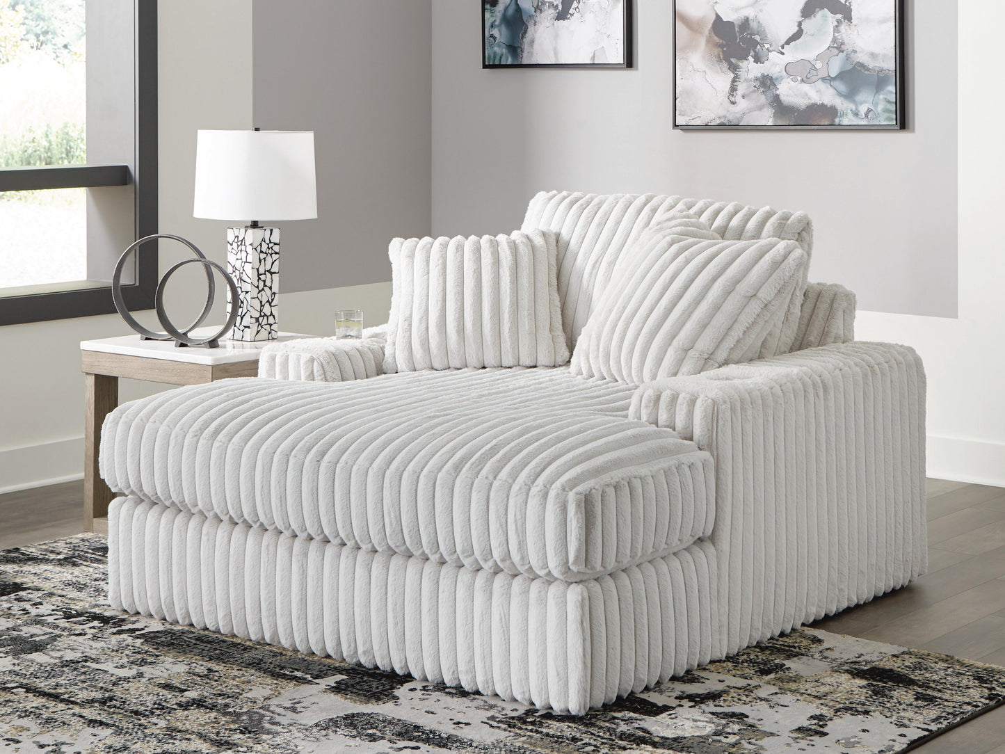 Ocala Furniture Outlet - Ashley Furniture - Stupendous Living Room - Oversized Chaise / Alloy - 2590315