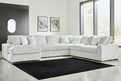 Ocala Furniture Outlet - Ashley Furniture - Stupendous Sectional - RAF 6-Piece Sectional with Chaise / Alloy - 25903S21