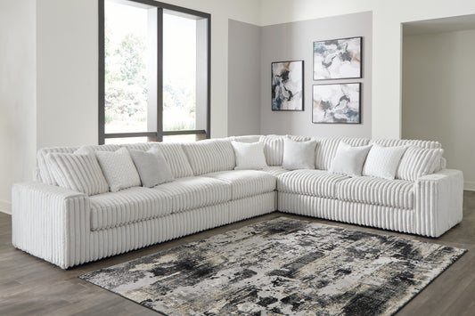 Ocala Furniture Outlet - Ashley Furniture - Stupendous Sectional - LAF 5-Piece Sectional with Chaise / Alloy - 25903S9