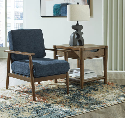 Ocala Furniture Outlet - Ashley Furniture - Bixler Living Room - Loveseat / Navy - 2610635