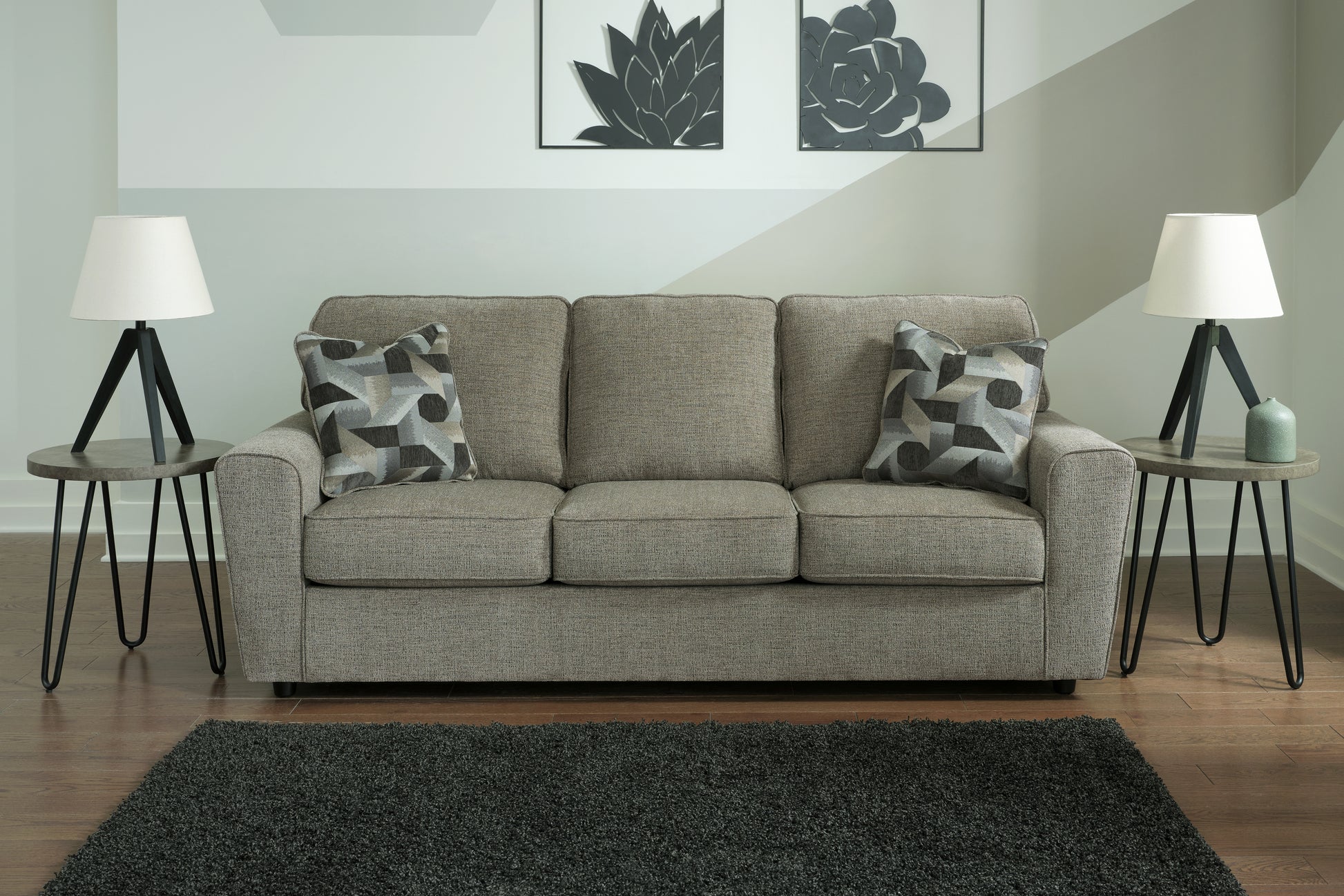 Ocala Furniture Outlet - Ashley Furniture - Cascilla Living Room - Loveseat / Pewter - 2680535