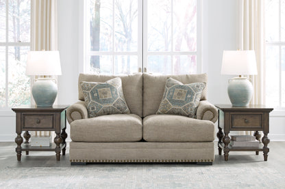 Ocala Furniture Outlet - Ashley Furniture - Galemore Living Room - Loveseat / Quarry - 2700435