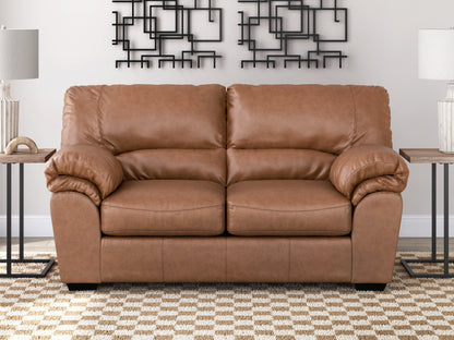 Ocala Furniture Outlet - Ashley Furniture - WillowBend Living Room - Loveseat / Caramel - PC2770435