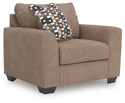Ocala Furniture Outlet - Ashley Furniture - Triston-Peaks Living Room - Chair and a Half / Suede - 3020423