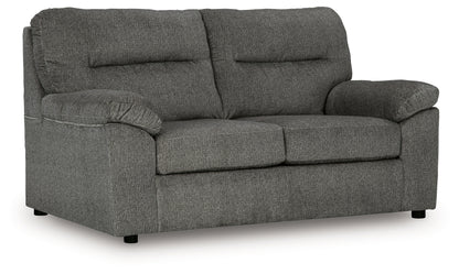 Ocala Furniture Outlet - Ashley Furniture - Bindura Living Room - Loveseat / Mineral - 3030535
