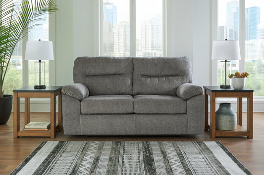 Ocala Furniture Outlet - Ashley Furniture - Bindura Living Room - Glider Loveseat / Mineral - 3030578