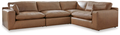Ocala Furniture Outlet - Ashley Furniture - Emilia Sectional - RAF 4-Piece Sectional / Caramel - 30901S3
