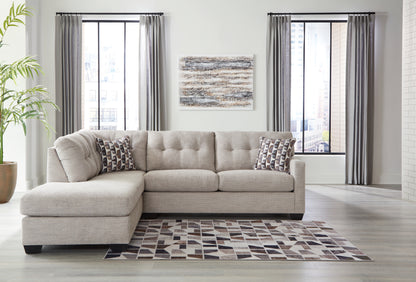 Ocala Furniture Outlet - Ashley Furniture - Mahoney Sectional - 2-Piece Sleeper Sectional with Chaise / Chocolate - 31005S4
