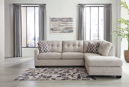 Ocala Furniture Outlet - Ashley Furniture - Mahoney Sectional - LAF 2-Piece Sectional with Chaise / Pebble - 31004S2