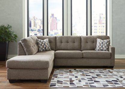 Ocala Furniture Outlet - Ashley Furniture - Mahoney Sectional - RAF 2-Piece Sectional with Chaise / Chocolate - 31005S1