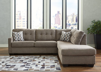 Ocala Furniture Outlet - Ashley Furniture - Mahoney Sectional - LAF 2-Piece Sectional with Chaise / Chocolate - 31005S2