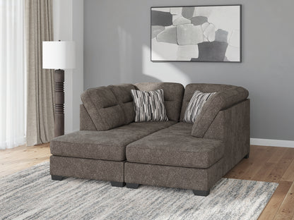 Ocala Furniture Outlet - Ashley Furniture - Olten Sectional - RAF 2-Piece Super Chaise / Graphite - 31305S3