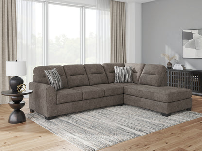 Ocala Furniture Outlet - Ashley Furniture - Olten Sectional - RAF 2-Piece Sectional with Chaise / Graphite - 31305S1