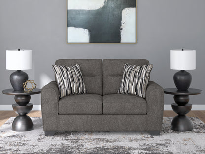 Ocala Furniture Outlet - Ashley Furniture - Olten Living Room - Loveseat / Graphite - 3130535
