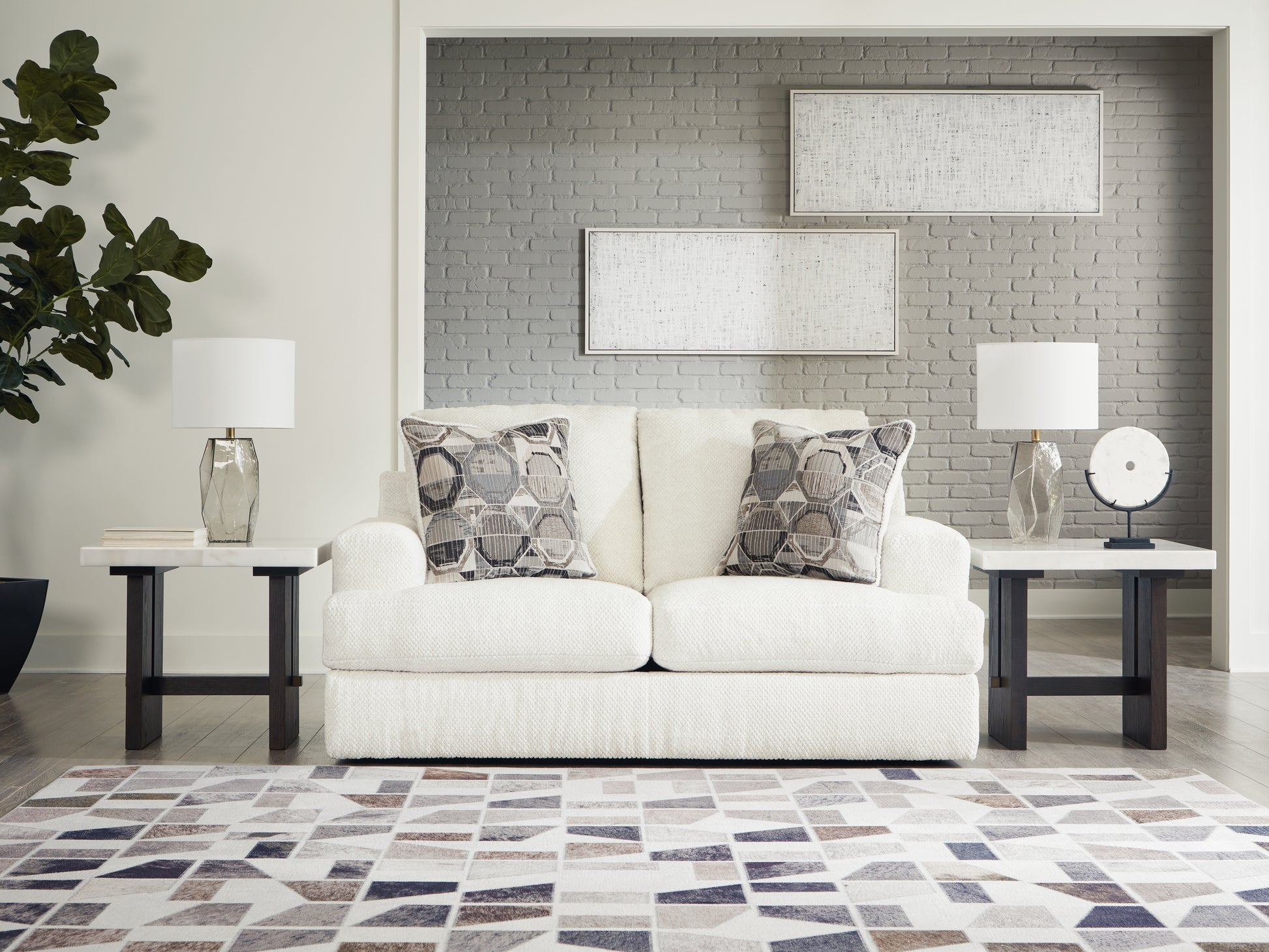 Ocala Furniture Outlet - Ashley Furniture - Karinne Living Room - Oversized Accent Ottoman / Linen - 3140308