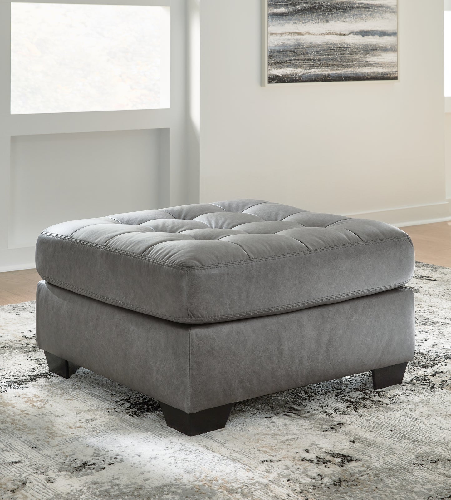 Ocala Furniture Outlet - Ashley Furniture - Clairette Court Living Room - Oversized Accent Ottoman / Alloy - 3150308