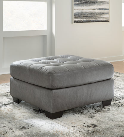 Ocala Furniture Outlet - Ashley Furniture - Clairette Court Living Room - Oversized Accent Ottoman / Alloy - 3150308