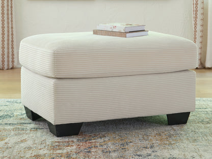 Ocala Furniture Outlet - Ashley Furniture - Greenbriar Living Room - Ottoman / Ivory - PC3200614