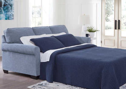 Ocala Furniture Outlet - Ashley Furniture - Carissa Manor Living Room - Queen Sofa Sleeper / Denim - 3260439