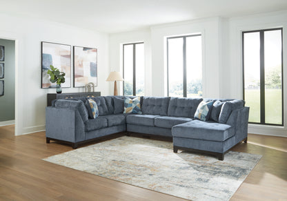 Ocala Furniture Outlet - Ashley Furniture - Maxon Place Sectional - 3-Piece Sectional with Chaise / Navy - 33003S2
