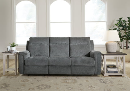 Ocala Furniture Outlet - Ashley Furniture - Barnsana Living Room - Reclining Power Sofa / Gravel - 3320287