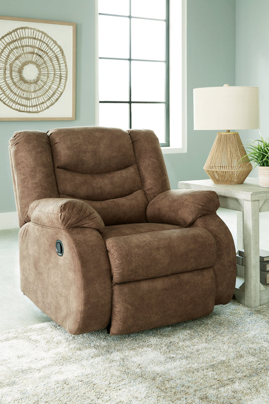 Ocala Furniture Outlet - Ashley Furniture - Partymate Living Room - Rocker Recliner / Brindle - 3690225