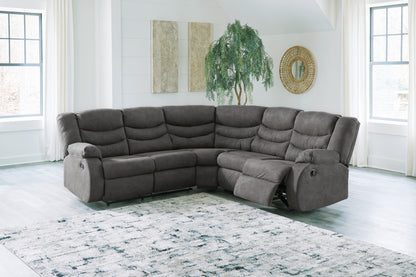 Ocala Furniture Outlet - Ashley Furniture - Partymate Sectional - 2-Piece Reclining Sectional / Slate - 36903S2
