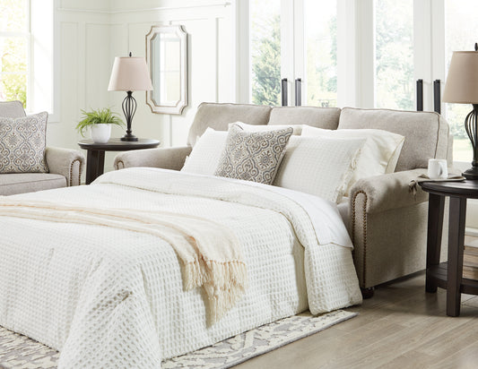 Ocala Furniture Outlet - Ashley Furniture - Gaelon Living Room - Queen Sofa Sleeper / Dune - 3730739