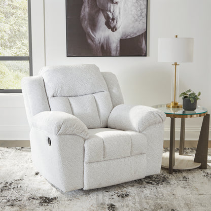 Ocala Furniture Outlet - Ashley Furniture - Frohn Living Room - Rocker Recliner / Snow - 3740525