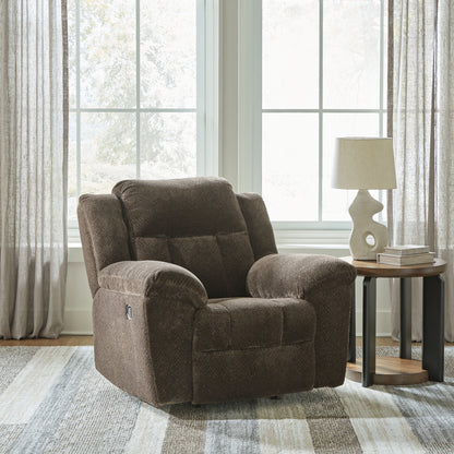 Ocala Furniture Outlet - Ashley Furniture - Frohn Living Room - Rocker Recliner / Chocolate - 3740725