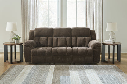 Ocala Furniture Outlet - Ashley Furniture - Frohn Living Room - Reclining Sofa / Chocolate - 3740788