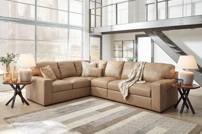 Ocala Furniture Outlet - Ashley Furniture - Bandon Sectional - LAF 3-Piece Sectional / Toffee - 38006S3