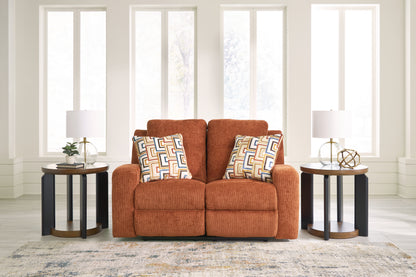 Ocala Furniture Outlet - Ashley Furniture - Danum Living Room - Reclining Loveseat / Spice - 3880786