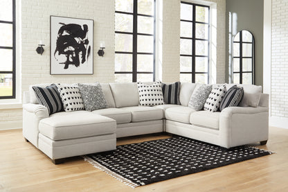 Ocala Furniture Outlet - Ashley Furniture - Huntsworth Sectional - RAF 4-Piece Sectional with Chaise / Dove Gray - 39702S3