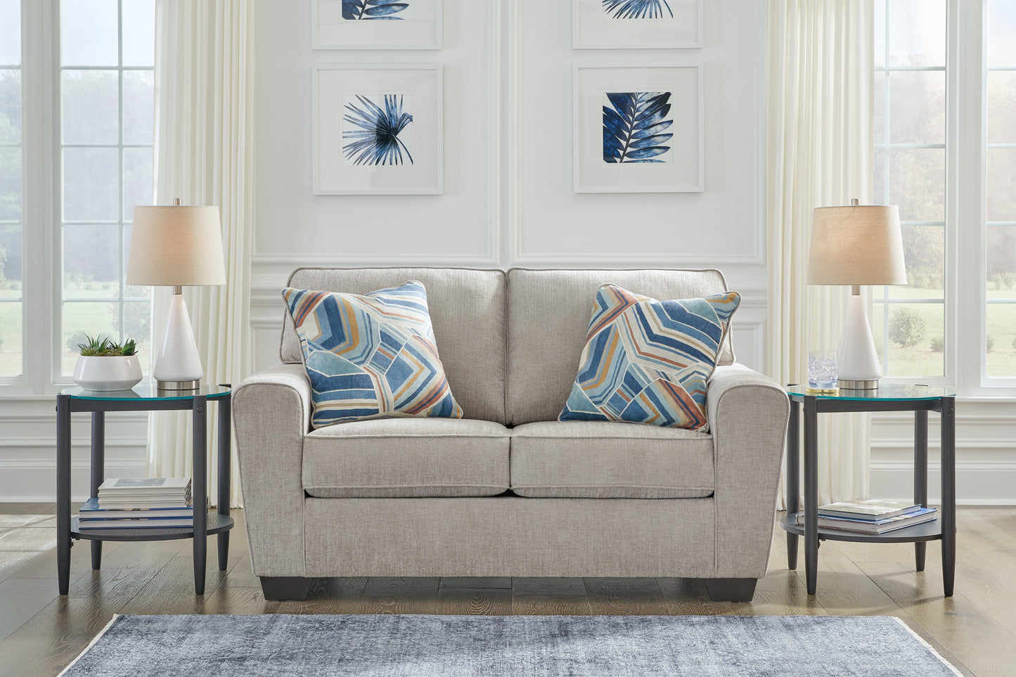 Ocala Furniture Outlet - Ashley Furniture - Cashton Living Room - Loveseat / Ice - 4060635