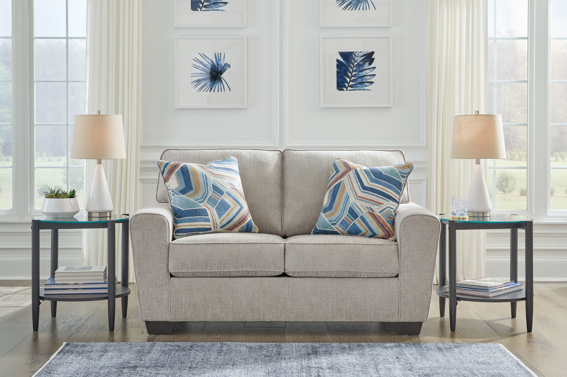 Ocala Furniture Outlet - Ashley Furniture - Cashton Living Room - Loveseat / Ice - 4060635