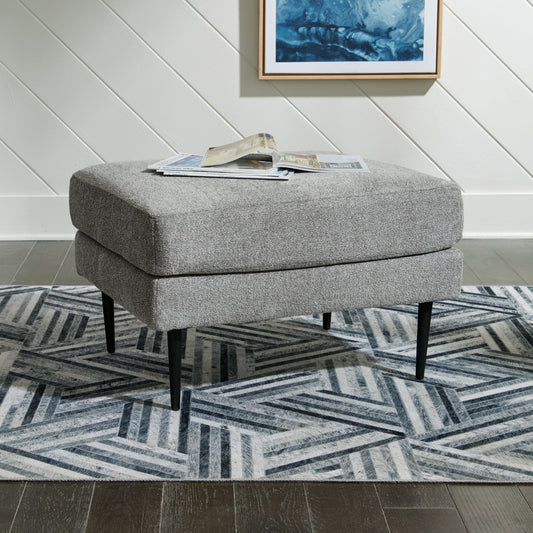 Ocala Furniture Outlet - Ashley Furniture - Hazela Living Room - Ottoman / Charcoal - 4110214
