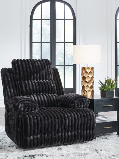 Ocala Furniture Outlet - Ashley Furniture - Rhine Falls Living Room - Zero Wall Power Recliner / Onyx - PC4280506