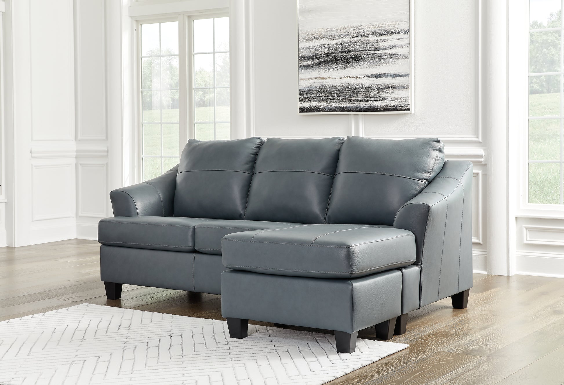 Ocala Furniture Outlet - Ashley Furniture - Genoa Living Room - Sofa Chaise / Steel - 4770518