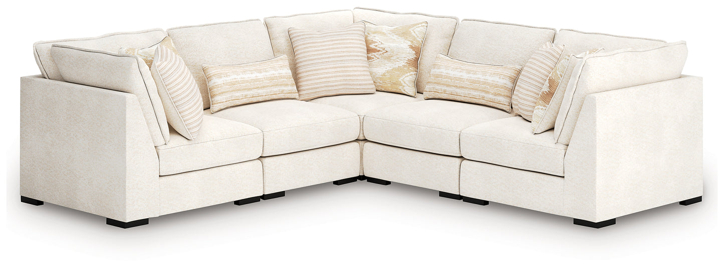 Ocala Furniture Outlet - Ashley Furniture - Donelson Creek Sectional - 5-Piece Sectional / Vanilla - 48002S1