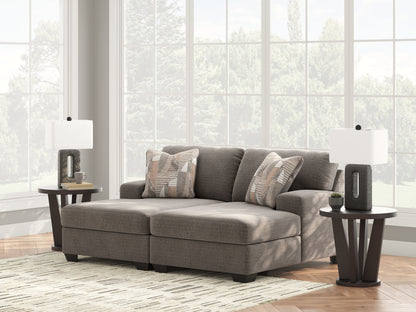 Ocala Furniture Outlet - Ashley Furniture - Newellen Sectional - RAF 2-Piece Super Chaise / Greystone - 48405S4