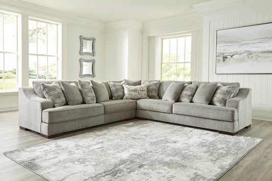 Ocala Furniture Outlet - Ashley Furniture - Bayless Sectional - LAF 5-Piece Sectional / Smoke - 52304S3