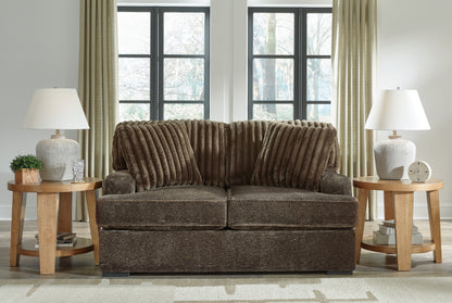 Ocala Furniture Outlet - Ashley Furniture - Aylesworth Living Room - Ottoman / Chocolate - 5370214