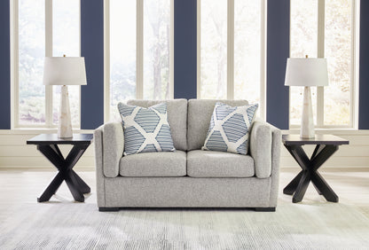 Ocala Furniture Outlet - Ashley Furniture - Evansley Living Room - Loveseat / Pewter - 5450335
