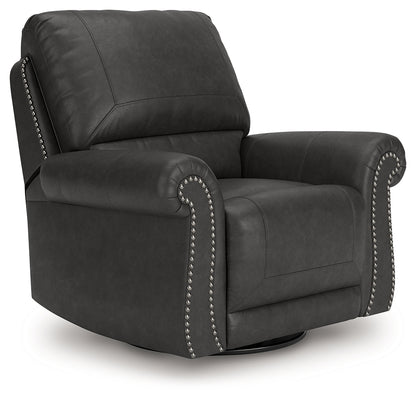 Ocala Furniture Outlet - Ashley Furniture - Chasemore Living Room - Swivel Glider Recliner / Granite - PC5590361
